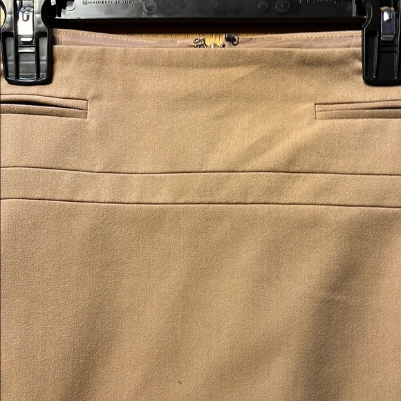 Express Tan Pencil Skirt Knee-Length Cocktail - Picture 6 of 7